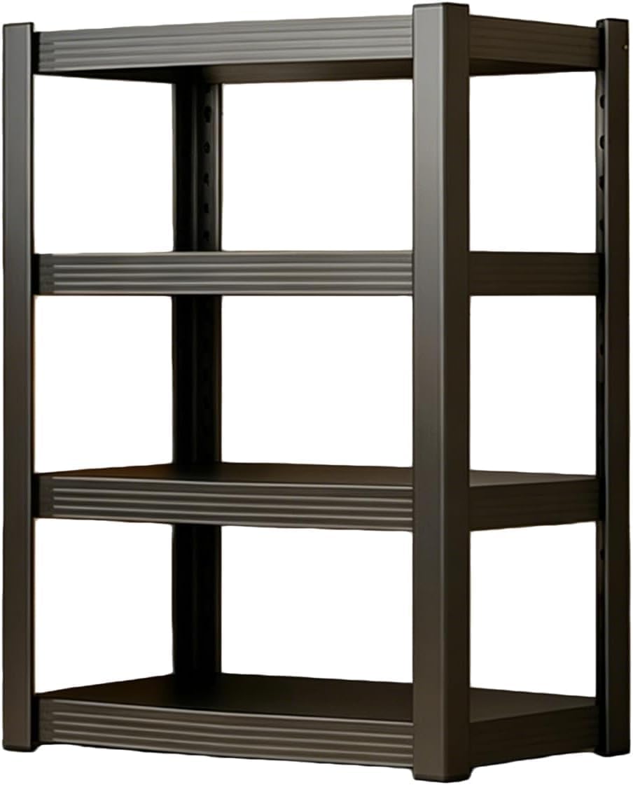 Metal Storage Shelf, Heavy‑Duty Cold‑Rolled Steel Organizer for Home Kitchen Garage (White, 47H*31.5L*16W(4 Tier), Thickened Version)
