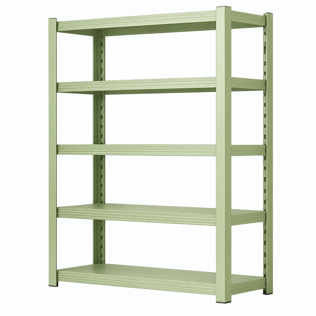 Metal Storage Shelf, Heavy‑Duty Cold‑Rolled Steel Organizer for Home Kitchen Garage (White, 47H*31.5L*16W(4 Tier), Thickened Version)