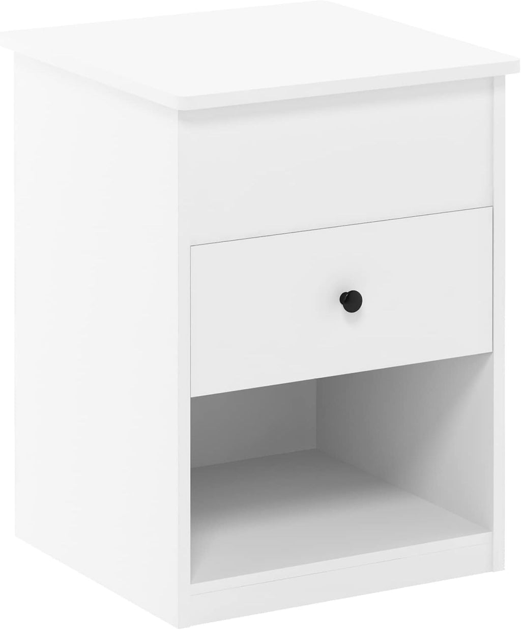 Jensen Lift Top Nightstand, Solid White