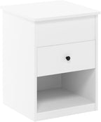 Jensen Lift Top Nightstand, Solid White