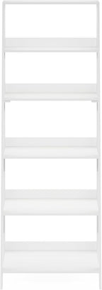 Ladder Shelf, 6-Tier Ladder Book Shelf, Bookcase, White