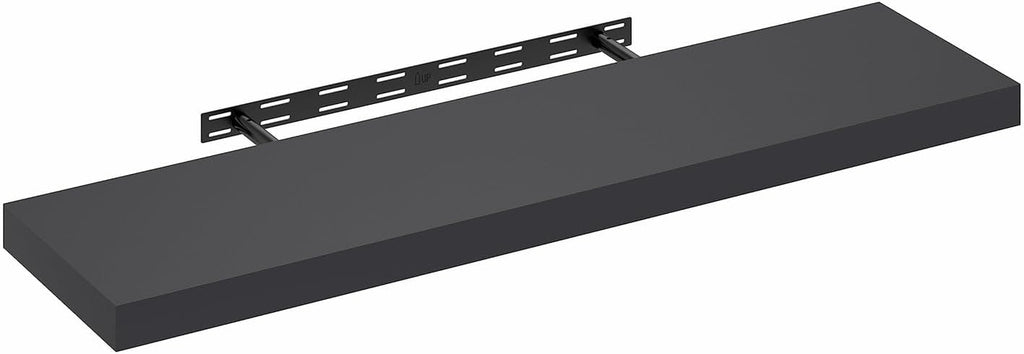 Tanna Floating Shelves for Wall, 12 x 47 Wall Shelf, Single Set Wall Mounted Floating Shelf with Invisible Bracket, 2-Inch Thick, for Bathroom, Living Room, Bedroom, Home Office, Americano