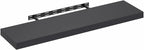 Tanna Floating Shelves for Wall, 12 x 47 Wall Shelf, Single Set Wall Mounted Floating Shelf with Invisible Bracket, 2-Inch Thick, for Bathroom, Living Room, Bedroom, Home Office, Americano