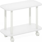 Turn-N-Tube Toolless 2-Tier Oval Book Cart, White