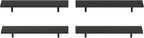 Rossi Set of 4 Floating Shelves for Wall, Espresso