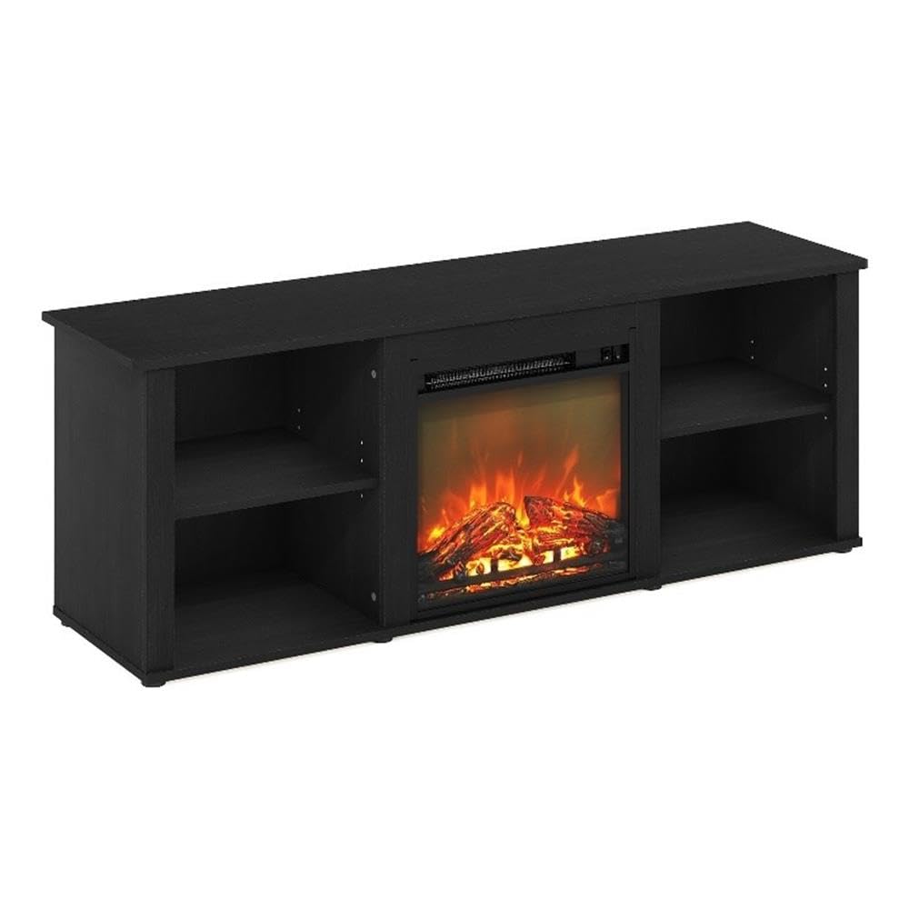 CLASSIC 3-Tier Fireplace TV Stand for TV up to 60 Inch, Americano