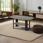 Simple Design Coffee Table, French Oak Grey/Black
