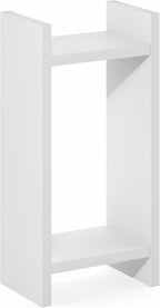 VIOLA 2-Tier Indoor Plant Stand, Narrow Plant Shelf, Side Table, 31" Tall, with 1.2-Inch Extra Thick Frame, for Living Room, Entryway, Hallway, White