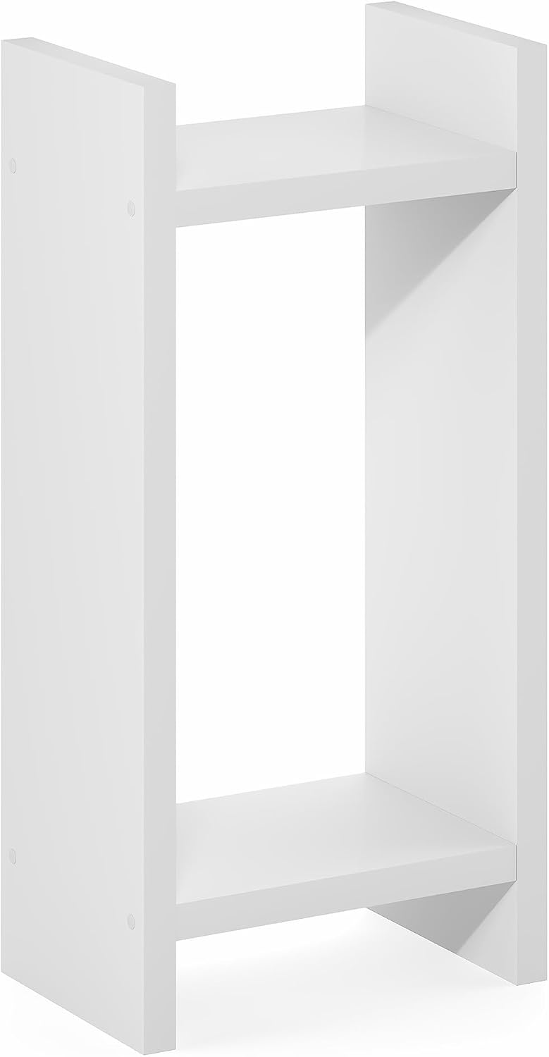 VIOLA 2-Tier Indoor Plant Stand, Narrow Plant Shelf, Side Table, 31" Tall, with 1.2-Inch Extra Thick Frame, for Living Room, Entryway, Hallway, White