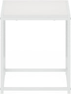 CAMNUS Night Stand, Metal Frame Nightstand, Toolless Side Table, End Table, Bedside Table, for Living Room, Bedroom, Solid White