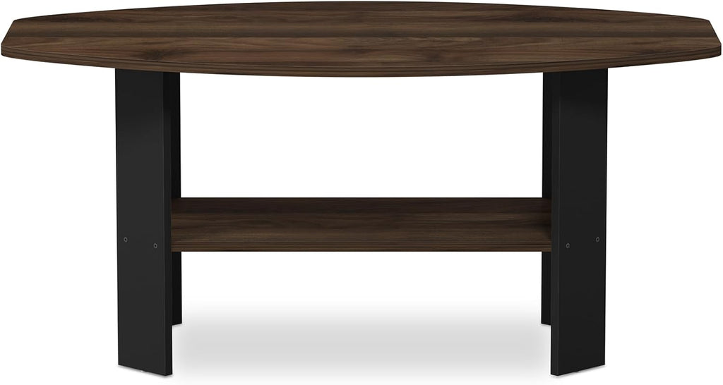 Simple Design Coffee Table, Columbia Walnut/Black