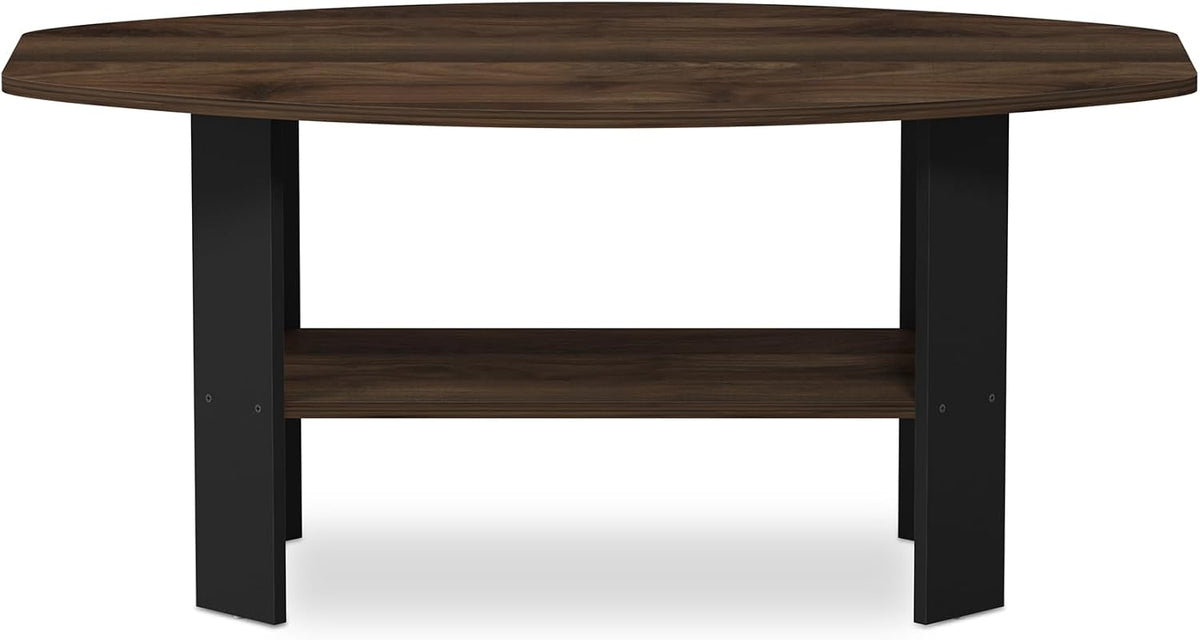 Simple Design Coffee Table, Columbia Walnut/Black
