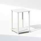 Turn-N-Tube Toolless 2-Tier Open Shelf Night Stand, White