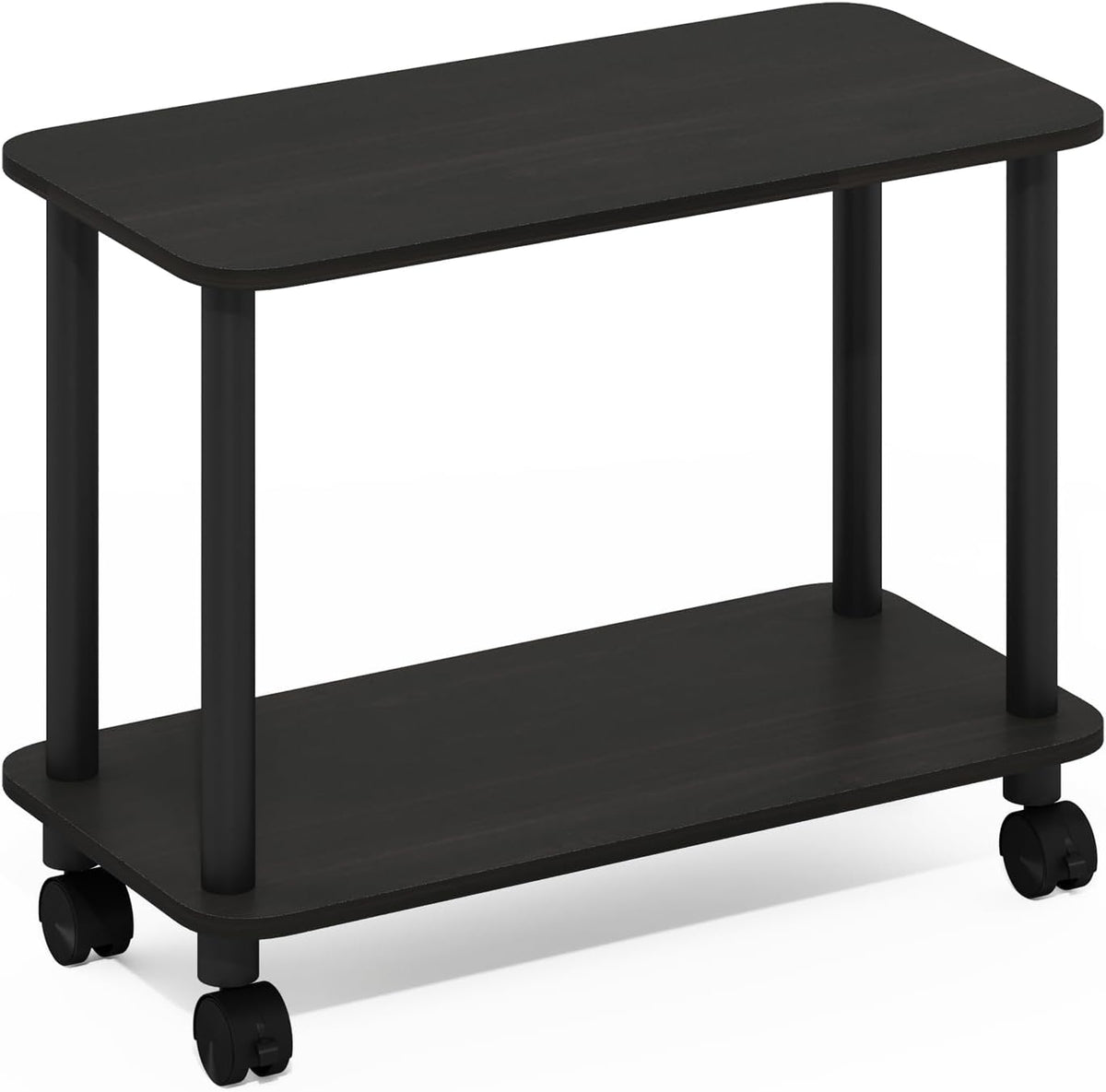 Turn-N-Tube Toolless 2-Tier Book Cart, Espresso