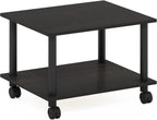 Econ Home Office Under Desk CPU and Printer Stand with Wheels, Espresso/Black