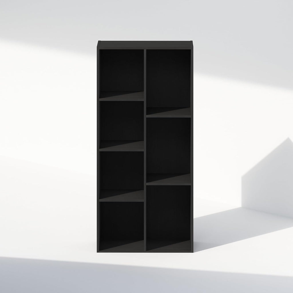 Reed Closet Organizers and Storage, 7-Cube Closet Organizer, Open Shelf Closet Storage, for Wardrobe, Bedroom, Living Room, Blackwood