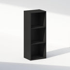 Reed Closet Organizers and Storage, 3-Tier Closet Organizer, Open Shelf Closet Storage, for Wardrobe, Bedroom, Living Room, Blackwood