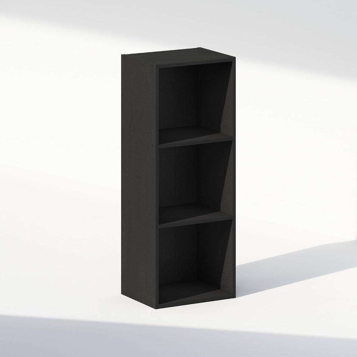 Reed Closet Organizers and Storage, 3-Tier Closet Organizer, Open Shelf Closet Storage, for Wardrobe, Bedroom, Living Room, Blackwood