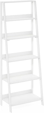 Ladder Shelf, 6-Tier Ladder Book Shelf, Bookcase, White