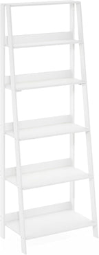 Ladder Shelf, 6-Tier Ladder Book Shelf, Bookcase, White