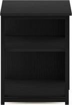 Camnus 3-Tier Metal Frame Side Table, Open Shelf, Dark Americano