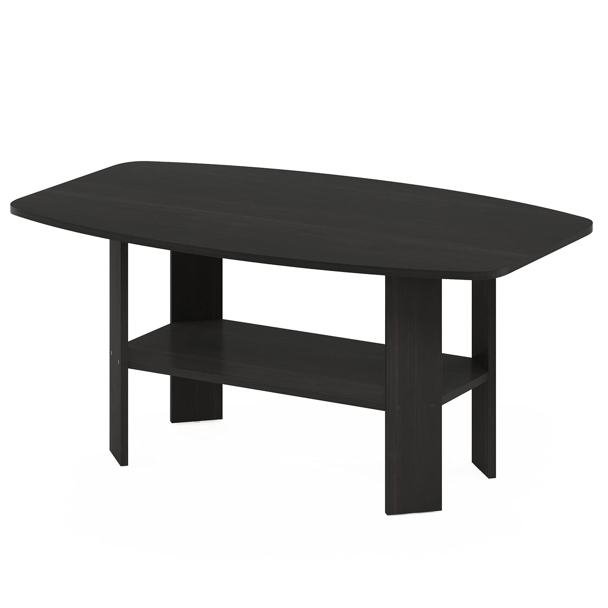 ARA Coffee Table, 47-Inch Accent Center Table, Dark Oak