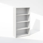 Simple Book Shelf, 4-Tier Bookshelf, Bookcase with Open Shelf, 9.4 x 23.6 x 41.7, for Living Room, Bedroom, Home Office, White