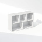 Reed Closet Organizers and Storage, 5-Cube Reversible Closet Shelves, Closet Organization Shelf, 9.4 x 19.5 x 31.5, for Bedroom, Closet, White