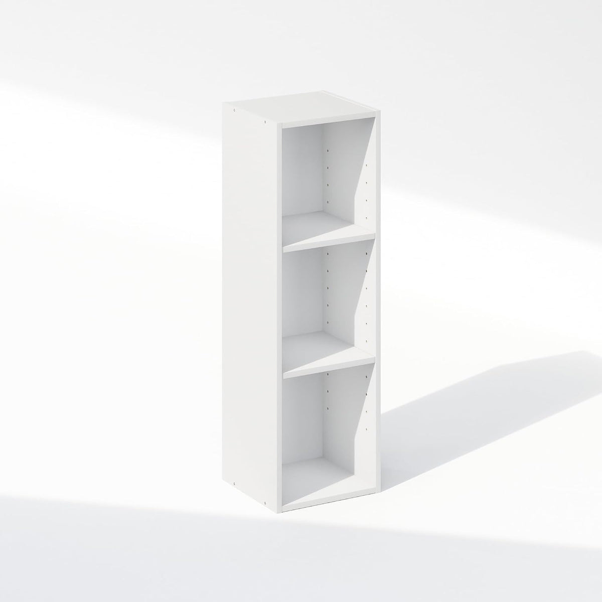 Reed 3-Tier Closet Organizers and Storage, Closet Organizer, Open Shelf Closet Storage, for Wardrobe, Bedroom, Living Room, 10-Inch Width, White