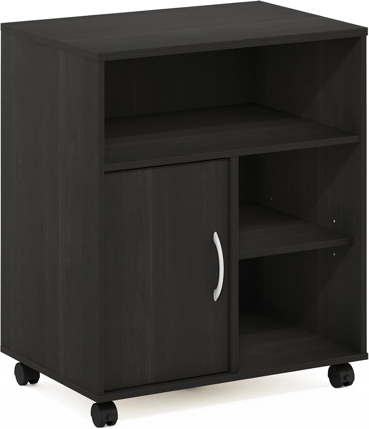 ECON 3-Tier Under Desk Printer Stand with Wheels, Espresso