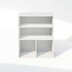 Reed Closet Organizers and Storage, 3-Tier Closet Organizer, Open Shelf Closet Storage, for Wardrobe, Bedroom, Living Room, White