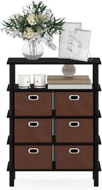 Frans Turn-N-Tube Console Table, Black Oak/Black/Brown