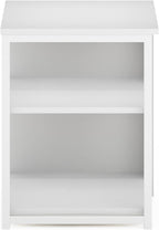 CAMNUS Side Table, 2-Tier Modern Metal Frame End Table with Open Shelf, Night Stand, Bedside Table, for Living Room, Bedroom, White