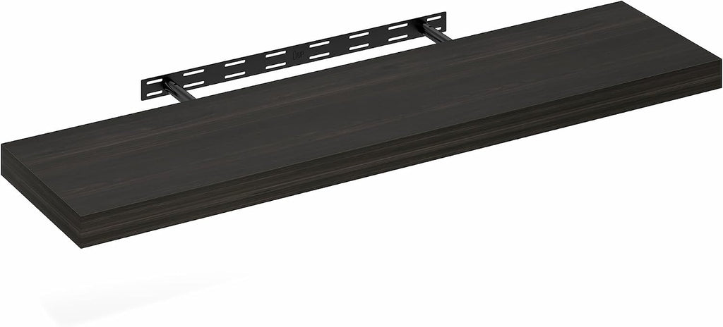 Tanna Floating Shelves for Wall, 12 x 47 Wall Shelf, Single Set Wall Mounted Floating Shelf with Invisible Bracket, 2-Inch Thick, for Bathroom, Living Room, Bedroom, Home Office, Tobacco Oak