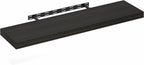 Tanna Floating Shelves for Wall, 12 x 47 Wall Shelf, Single Set Wall Mounted Floating Shelf with Invisible Bracket, 2-Inch Thick, for Bathroom, Living Room, Bedroom, Home Office, Tobacco Oak