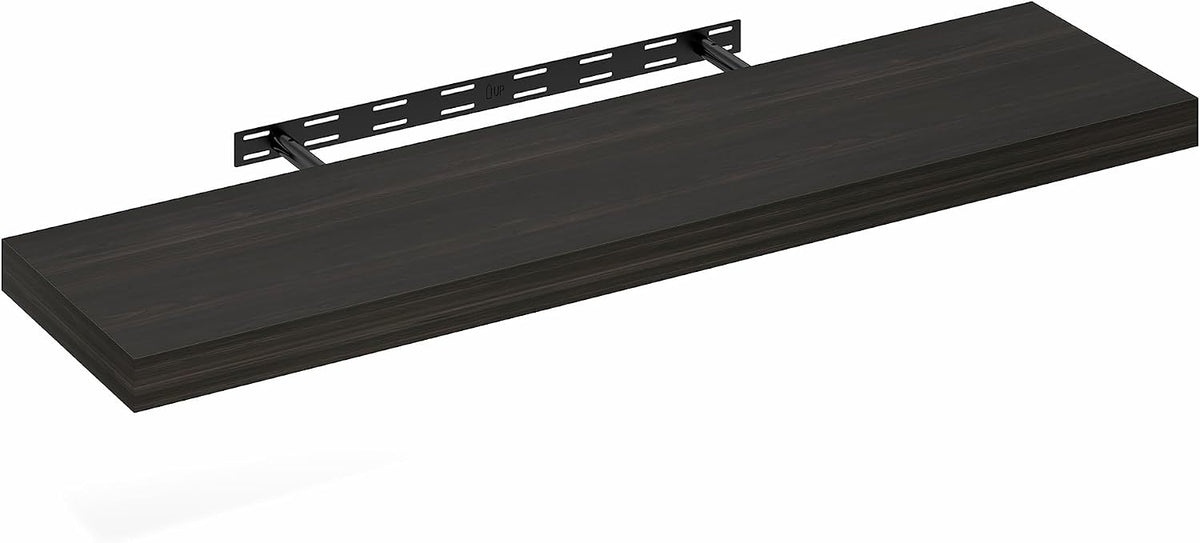 Tanna Floating Shelves for Wall, 12 x 47 Wall Shelf, Single Set Wall Mounted Floating Shelf with Invisible Bracket, 2-Inch Thick, for Bathroom, Living Room, Bedroom, Home Office, Tobacco Oak