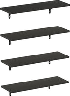 Rossi Set of 4 Floating Shelves for Wall, Espresso
