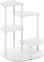 CELUKA Toolless 4-Tier Indoor Plant Stand, White