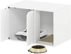 PELI 24" Wide Cat Litter Box Enclosure, Solid White
