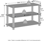 Turn-S-Tube Storage Shelves Set of 2, 3-Tier Stackable Standing Shelf, Open Corner Shelf, for Organization and Storage, Living Room, Garage, Home Office, Amber Pine