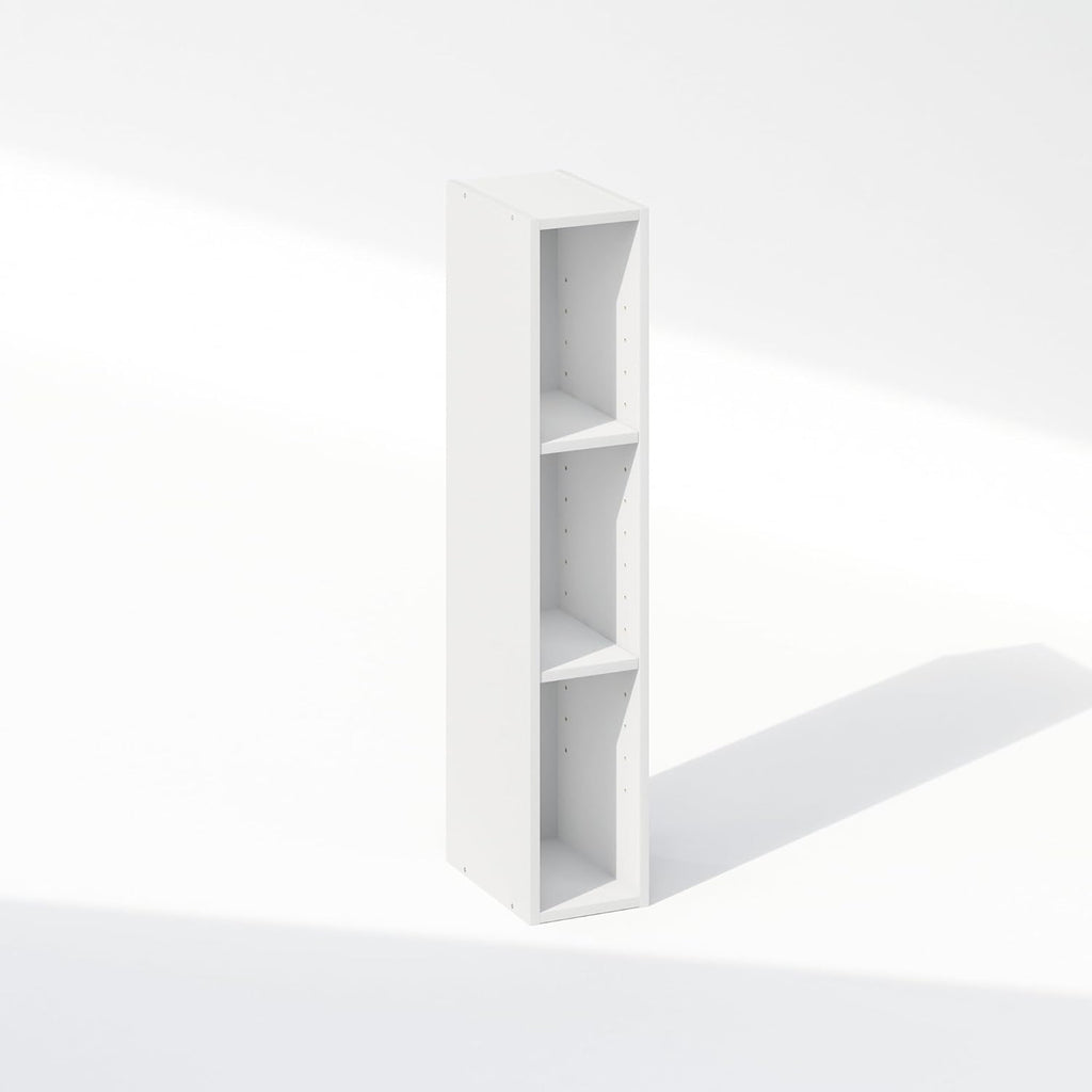 Reed 3-Tier Closet Organizers and Storage, Closet Organizer, Open Shelf Closet Storage, for Wardrobe, Bedroom, Living Room, 6-Inch Width, White