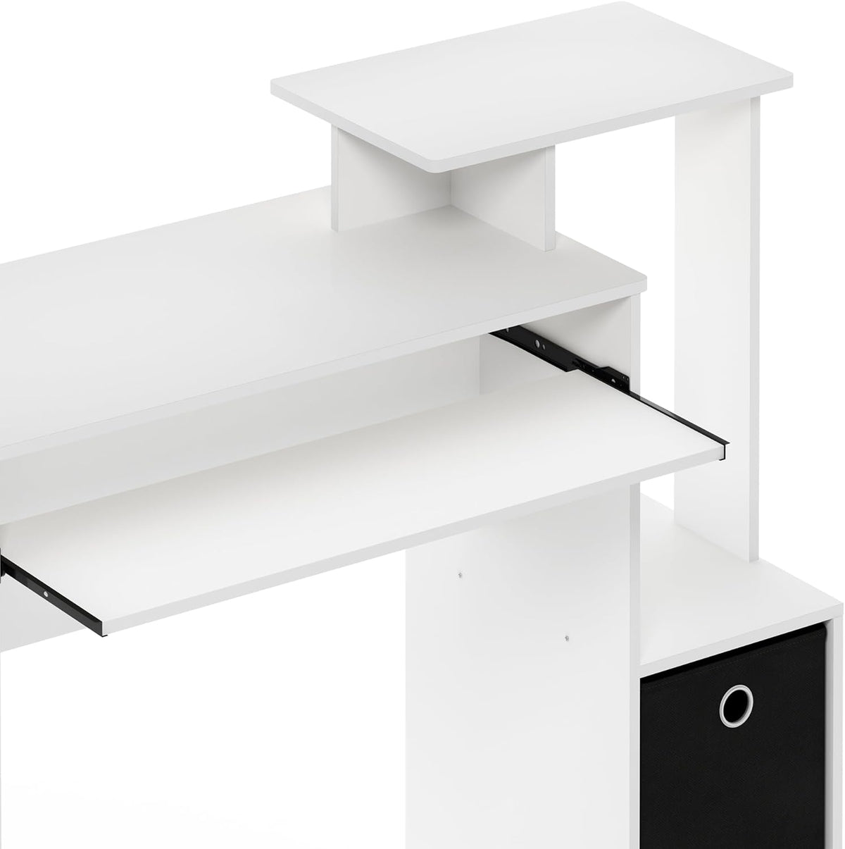 Econ Multipurpose Home Office Computer Writing Desk, White/Black