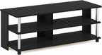 Turn-N-Tube Shoe Rack, 3-Tier Shoe Organizer, Compact Shoe Storage with Open Shelves and Stainless Steel Tubes, 15.5 x 41.1 x 15.8, for Closet Entryway, Office, Garage, Americano