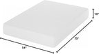 Tidur Cooling Gel Memory Foam Mattress, 10 Inch, Full, White