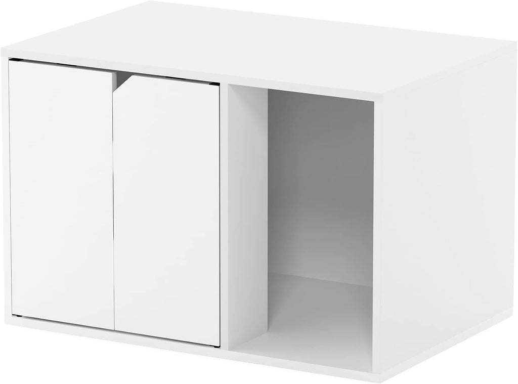 PELI 24" Wide Cat Litter Box Enclosure, Solid White