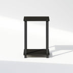 Simplistic Toolless 2-Tier Compact Night Stand, Espresso