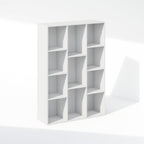 Reed Closet Organizers and Storage, 11-Cube Closet Organizer, Open Shelf Closet Storage, for Wardrobe, Bedroom, Living Room, White
