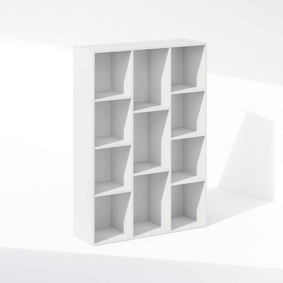 Reed Closet Organizers and Storage, 11-Cube Closet Organizer, Open Shelf Closet Storage, for Wardrobe, Bedroom, Living Room, White