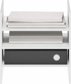 Cubicle Cube Insert, 3-Shelf Cube Organizer, Fits into Extra Thick Cubes, for Organizers and Storage, White (Does not fit IKEA Kallax Shelving)