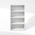 Reed Closet Organizers and Storage, 4-Tier Closet Organizer, Open Shelf Closet Storage, for Wardrobe, Bedroom, Living Room, White
